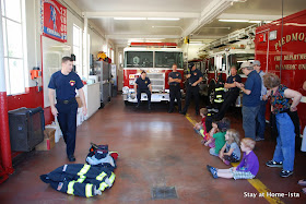 birthday party at a fire station