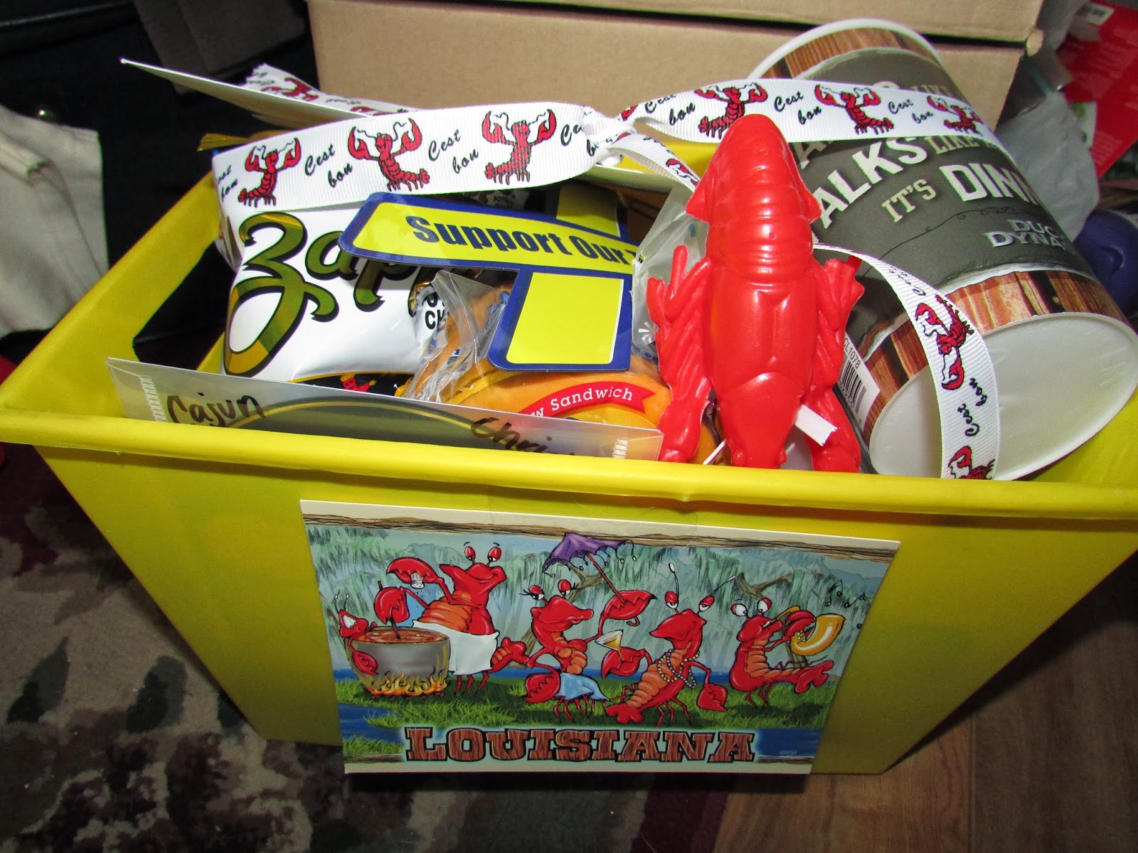 For the Love of Food Creative Gift Ideas Louisiana State Gift Basket