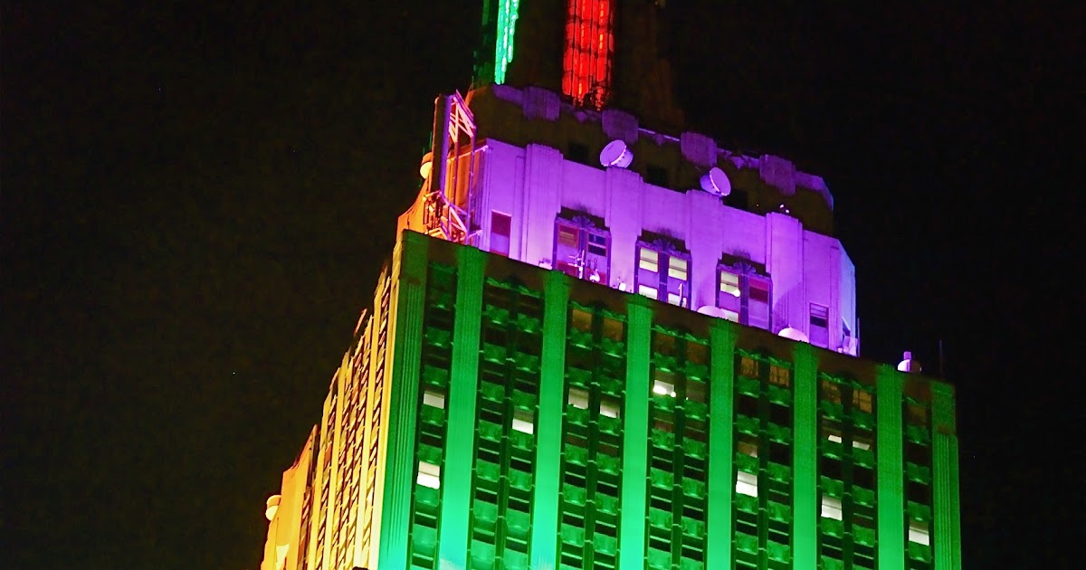 NYC ♥ NYC Empire State Building Tower Lighting in TieDye Colors