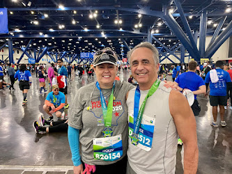 Holly and me at the Houston Half, 2020
