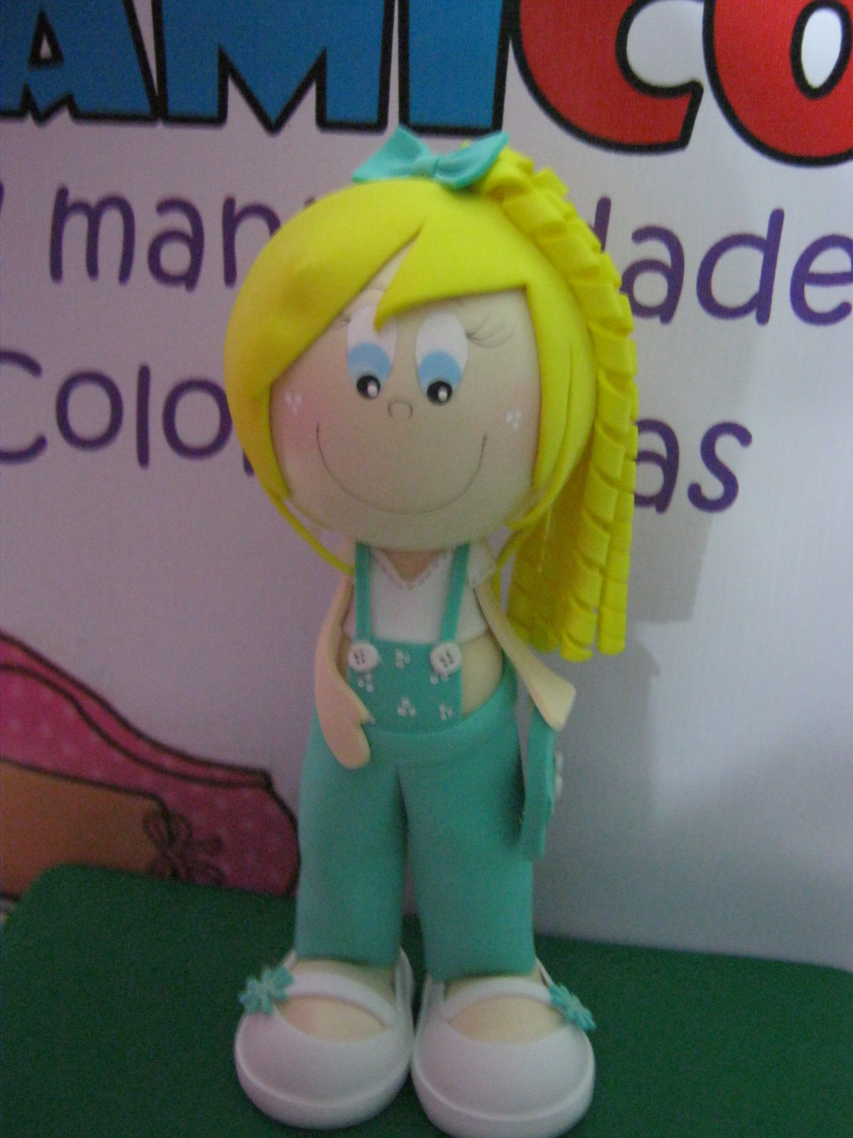 Mis Fofuchas 2013 Artfoamicol: FOFUCHA EMBARAZADA CON RIZOS Y JARDINERA PARA BABY SHOWER TUTORIAL PaP CON MOLDES aRTFOAMICOL