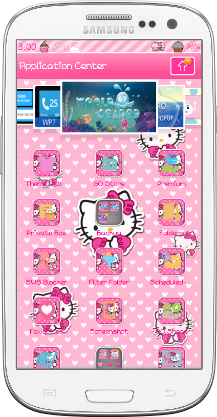 Ladypinkilicious - [Theme Sketch Hello Kitty for GO SMS] done