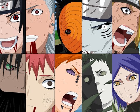 10 MORTES DOS MEMBROS DA AKATSUKI