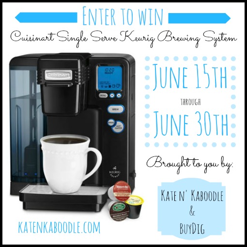 New Age Mama Cuisinart Single Serve Keurig Brewing System Giveaway
