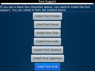 Font Support BB