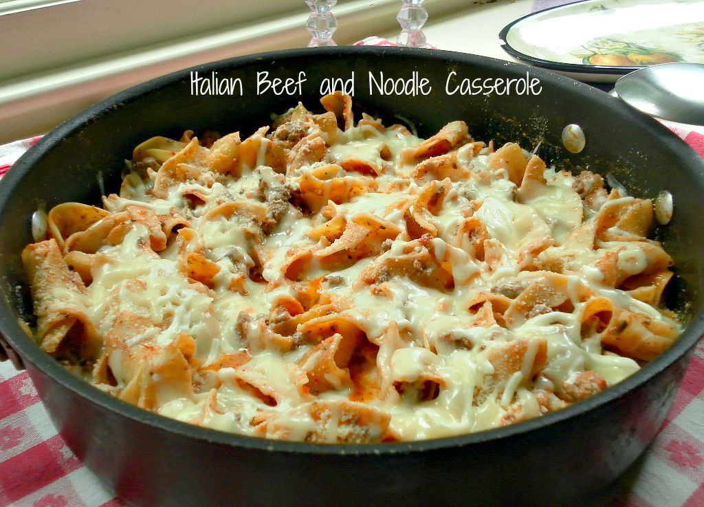 Cooking On A Budget Italian Beef and Noodle Casserole