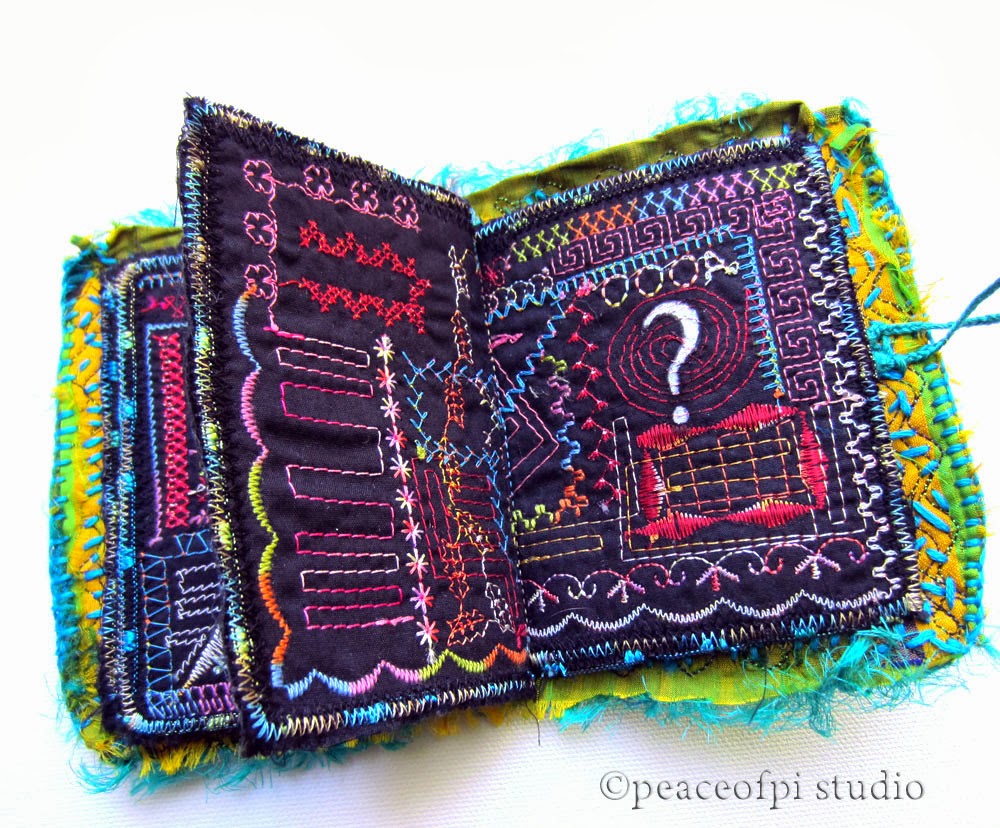 peaceofpi studio Hand Embroidery Fabric Book
