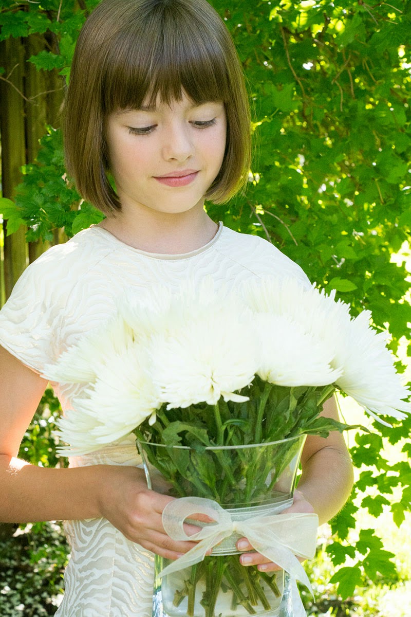 Aesthetic Nest Sewing Gold and Ivory Dress for Audrey