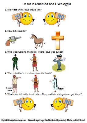 Bible Fun For Kids: Life of Jesus Worksheets