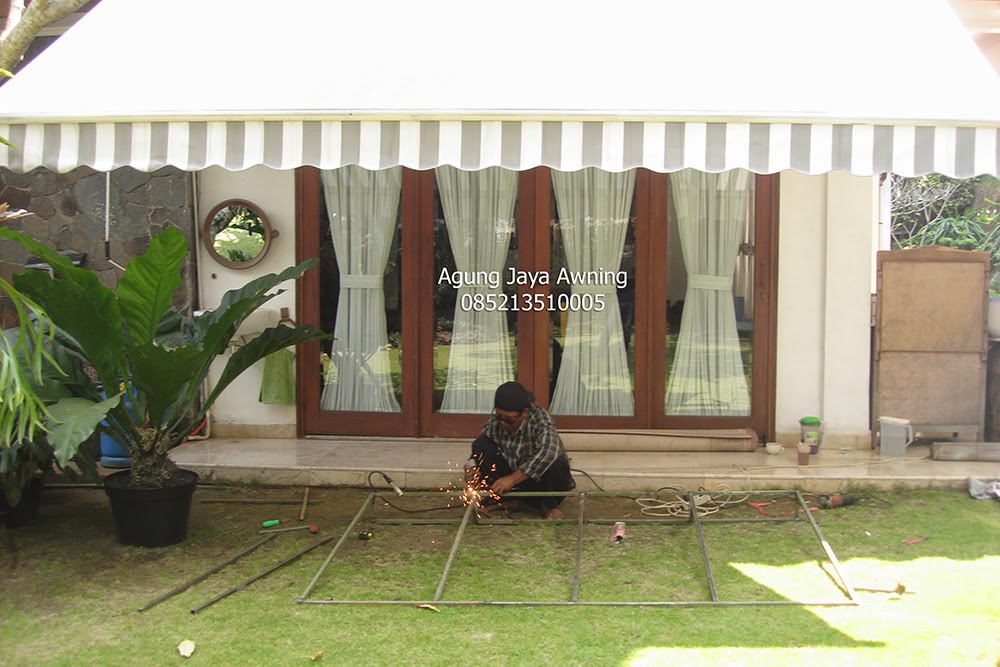 Jasa pasang Kanopi Kain Jakarta awning sunbrella