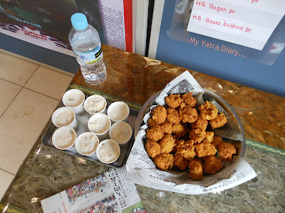 Prasadam at the ISKCON temple, Japan