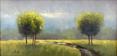 Trees with a stream 6x12