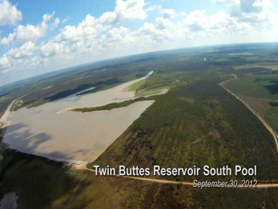 Twin Buttes Reservoir April 2013