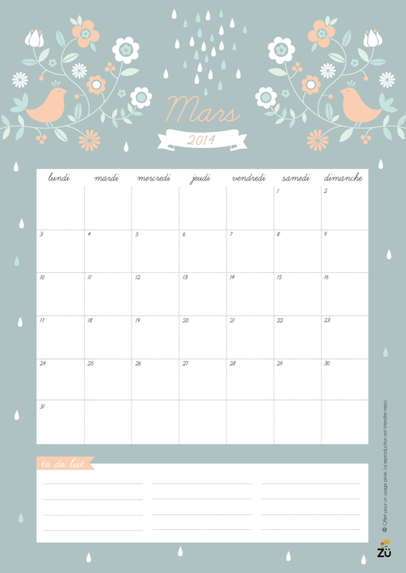 Art And Chic: Hello March - Free printable and wallpaper calendar!