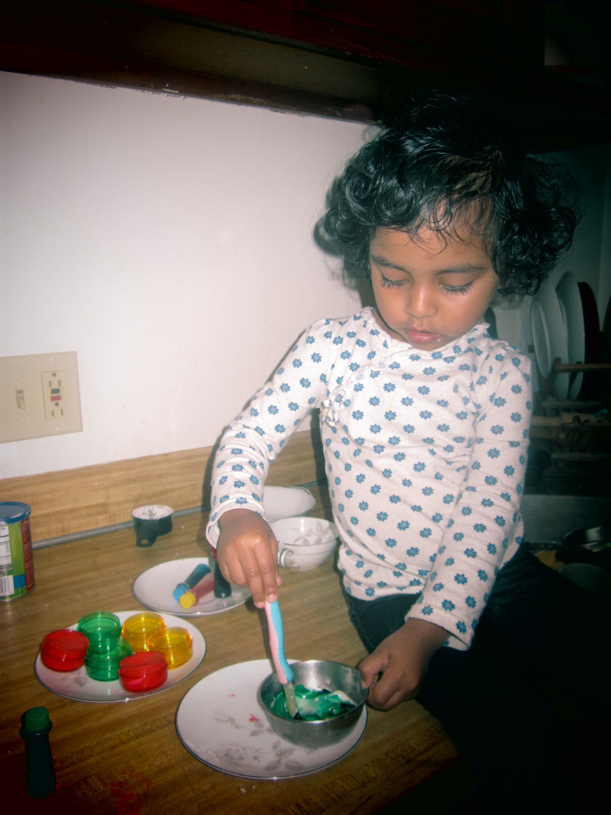 Life with Liya and Zain Homemade finger paint