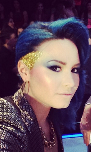 Demi Lovato Blue Hair Free Wallpapers