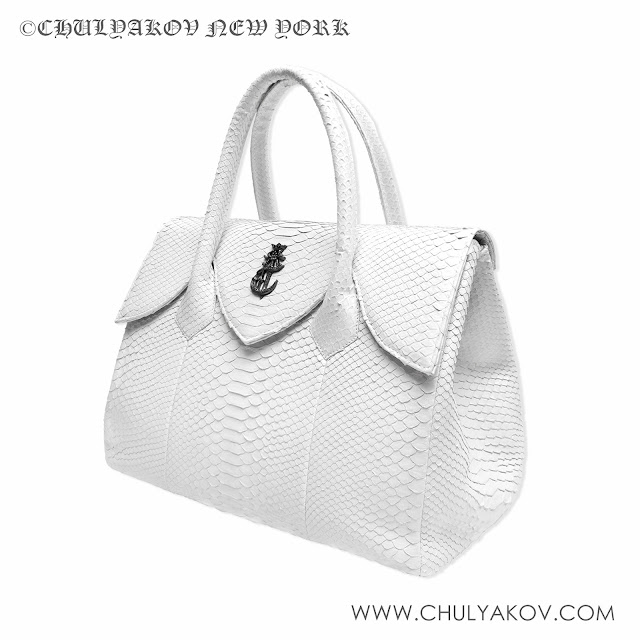 designer python leather women's bag
