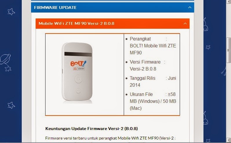 Cara upgrade firmware modem zte mf190
