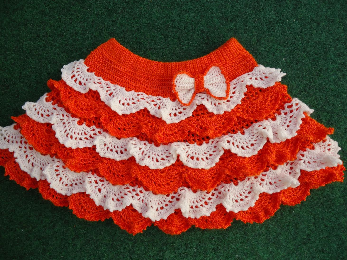 Bebek Çocuk Giyim Örgü Etek Modelleri 2