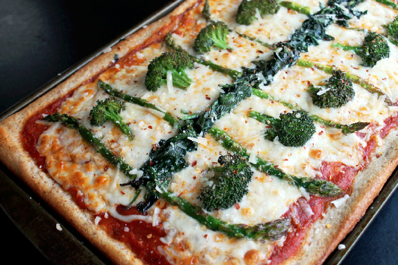 Roasted Veggie Pizza Not Quite a Vegan