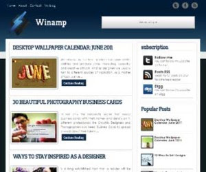 Winamp blogger template