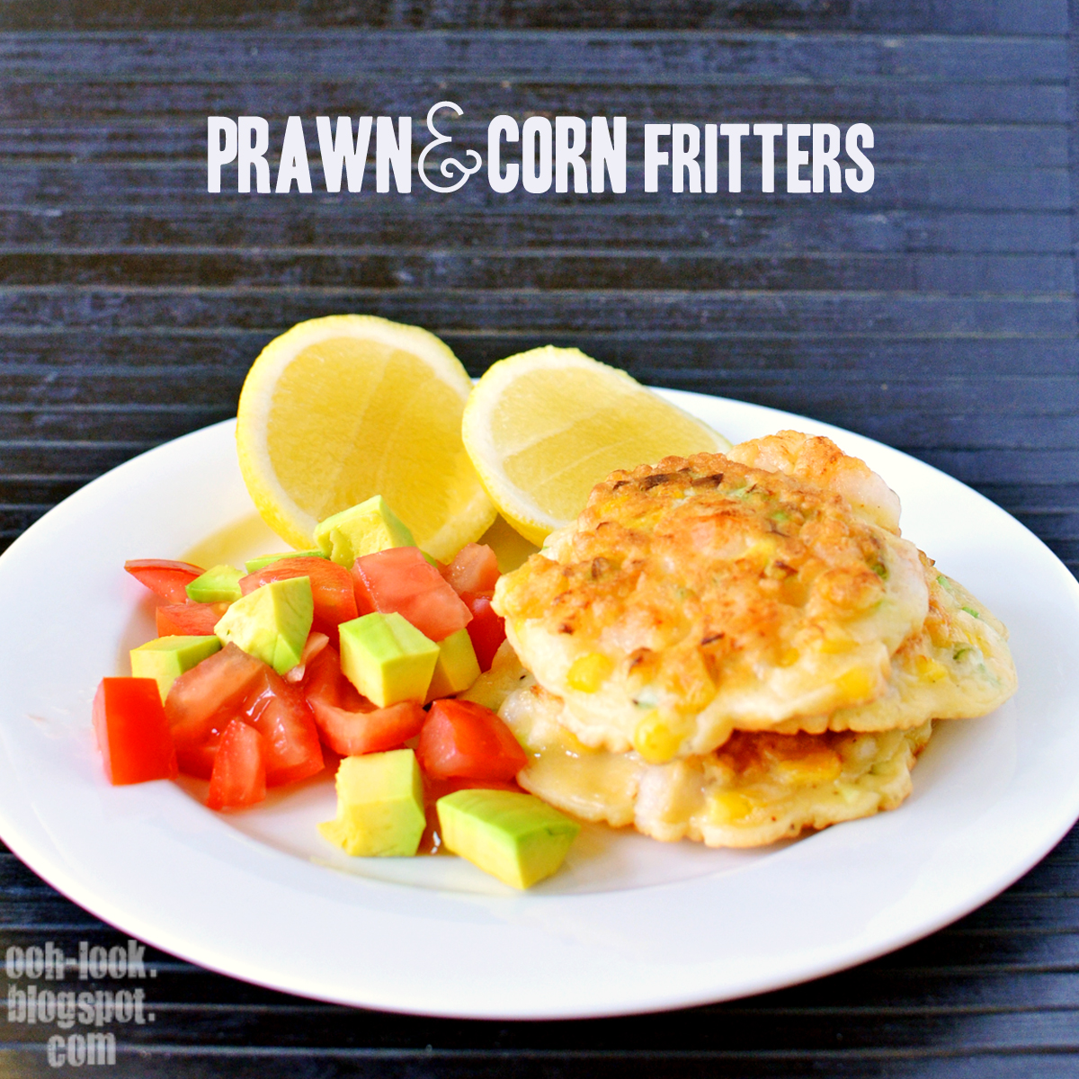 Ooh, Look... Prawn and corn fritters and Cat Chase