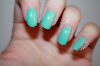 Swatch of "Mint Candy Apple" by Essie