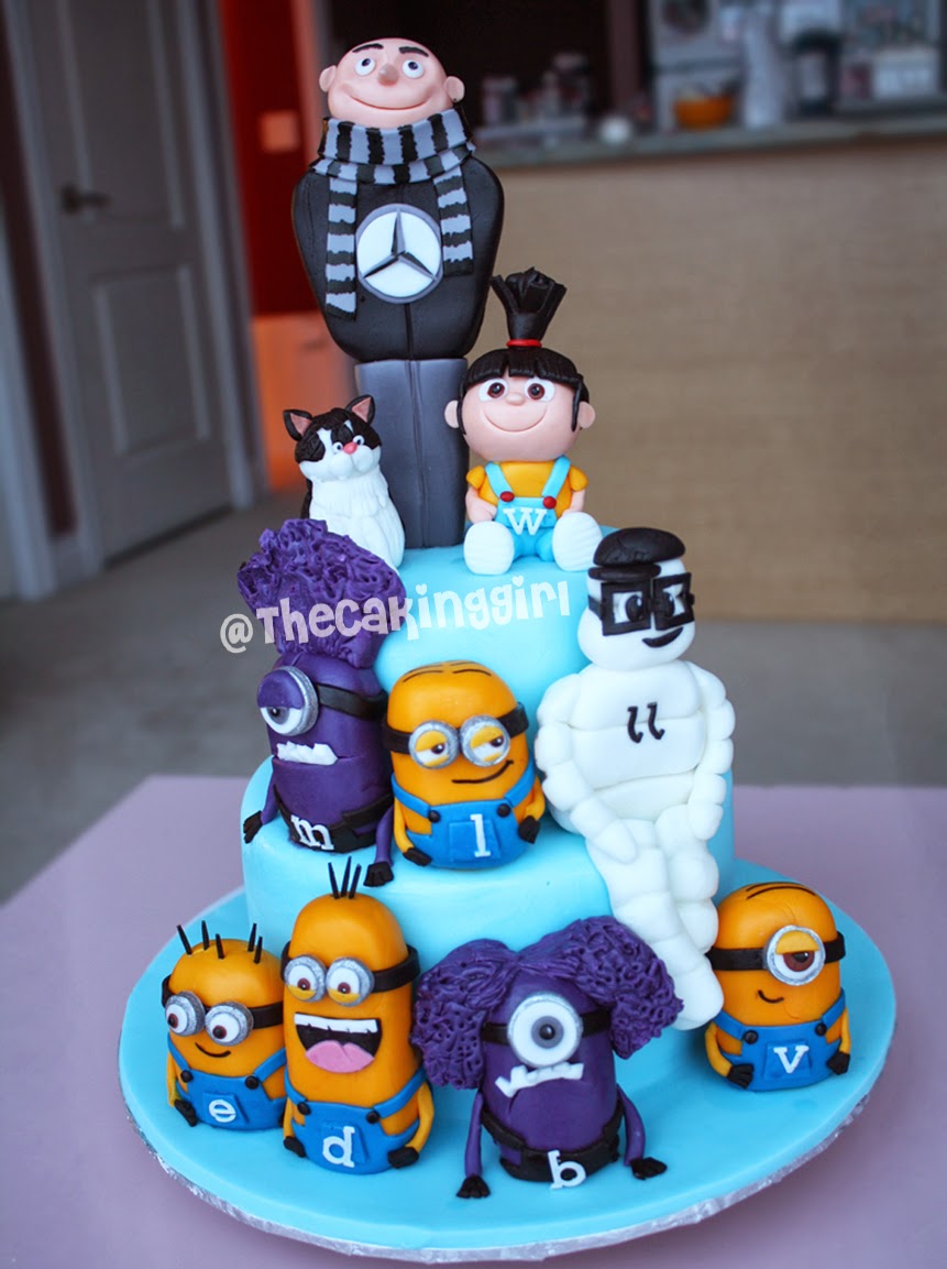 cool despicable me birthday cake, www.thecakinggirl.ca cool despicable me birthday cake
