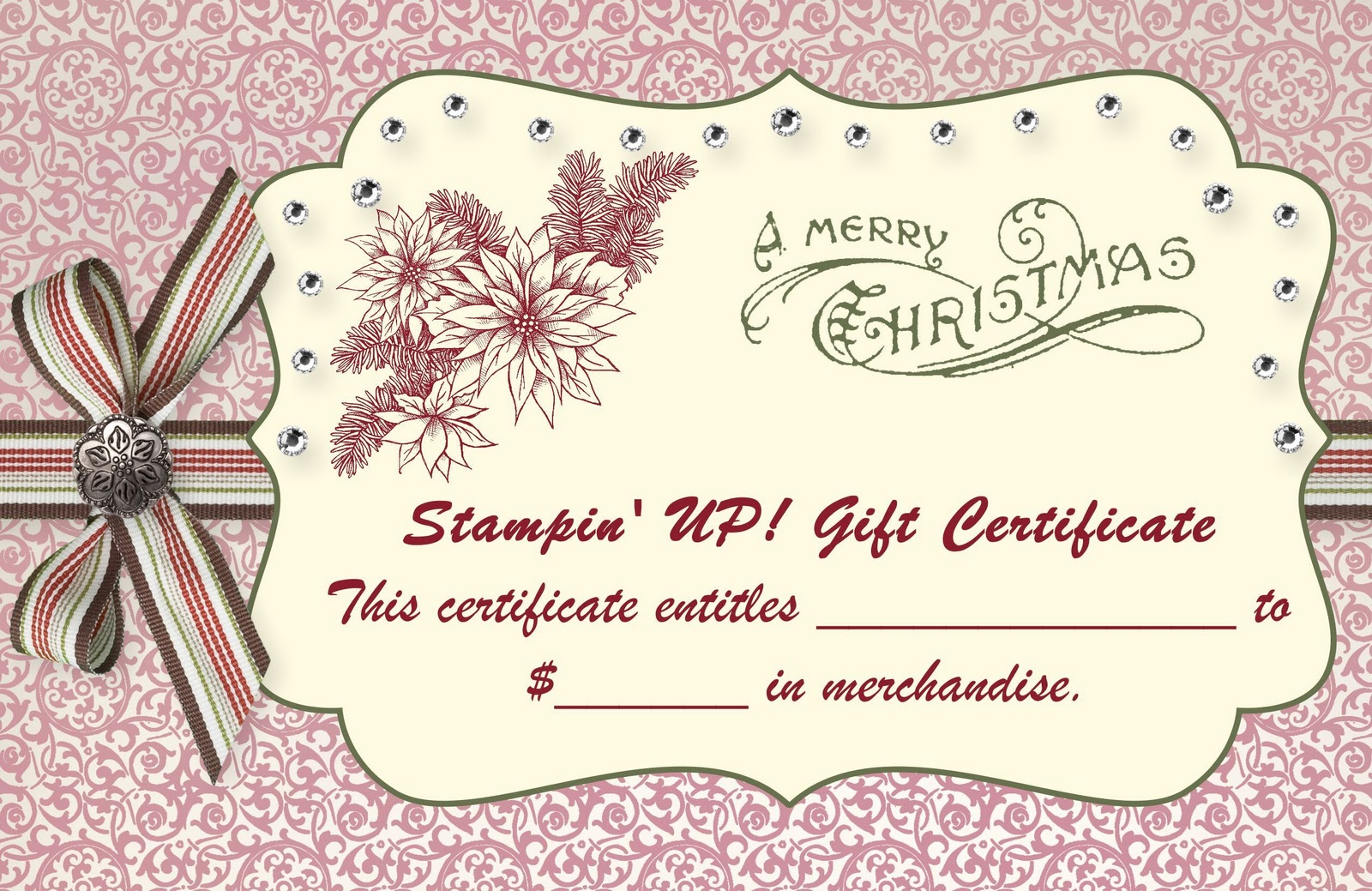 christmas gift certificate template free