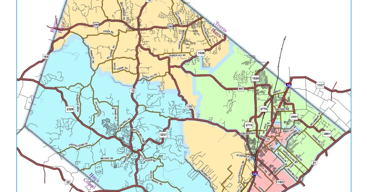 Hays County Zip Code Map United States Map