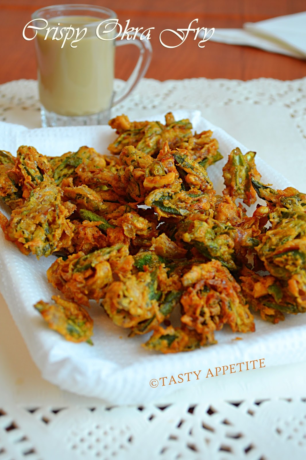 How to make crispy Okra Fry ?/ Okra Fritters / Spicy Bhindi Fry / Easy
