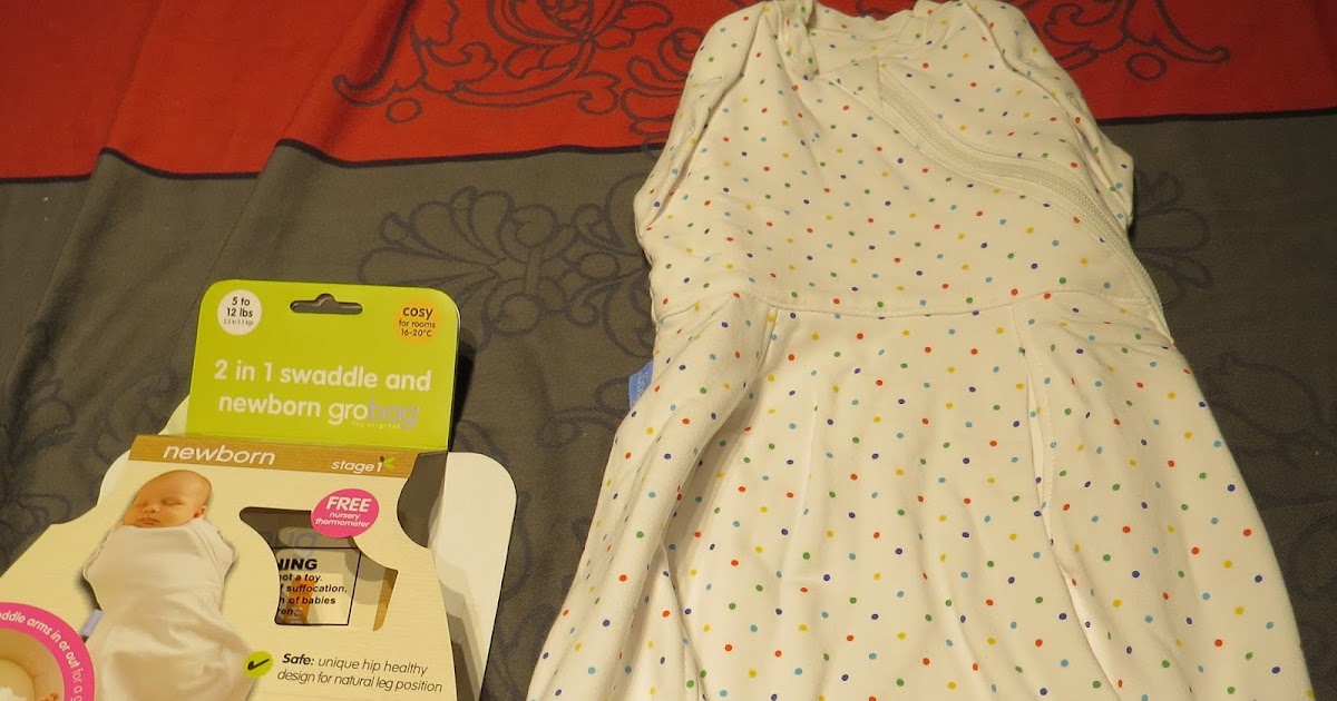 Learn to be a Mom Grosnug New 2in1 Swaddle and Newborn Grobag 