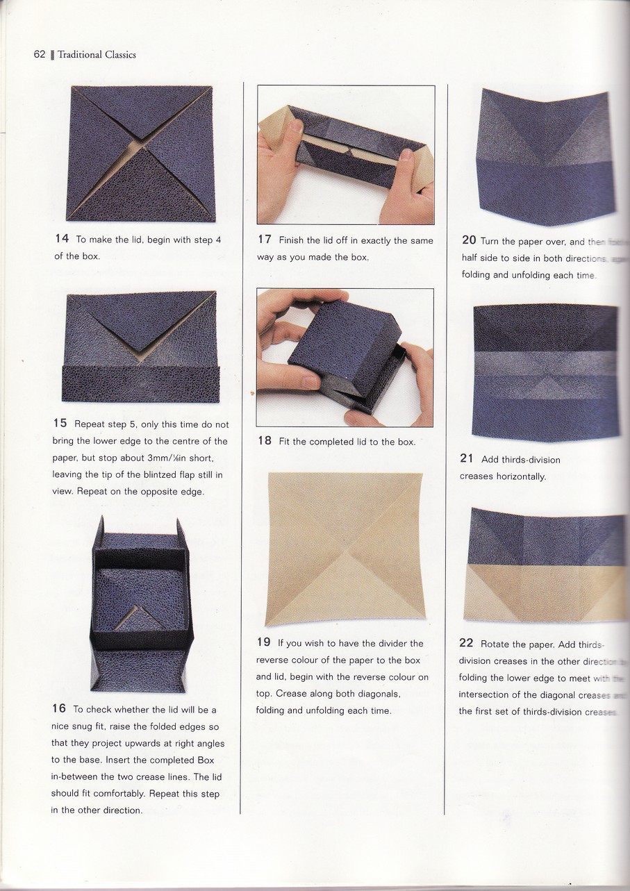 KayOhh box (with divider) origami diagram instruction