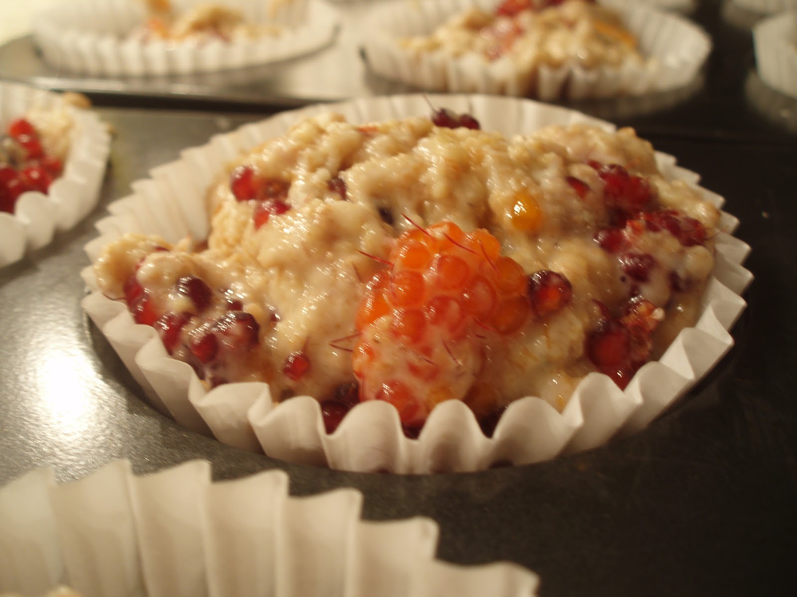 Kathryn's Kitchen Wheat Germ Salmon Berry Muffins