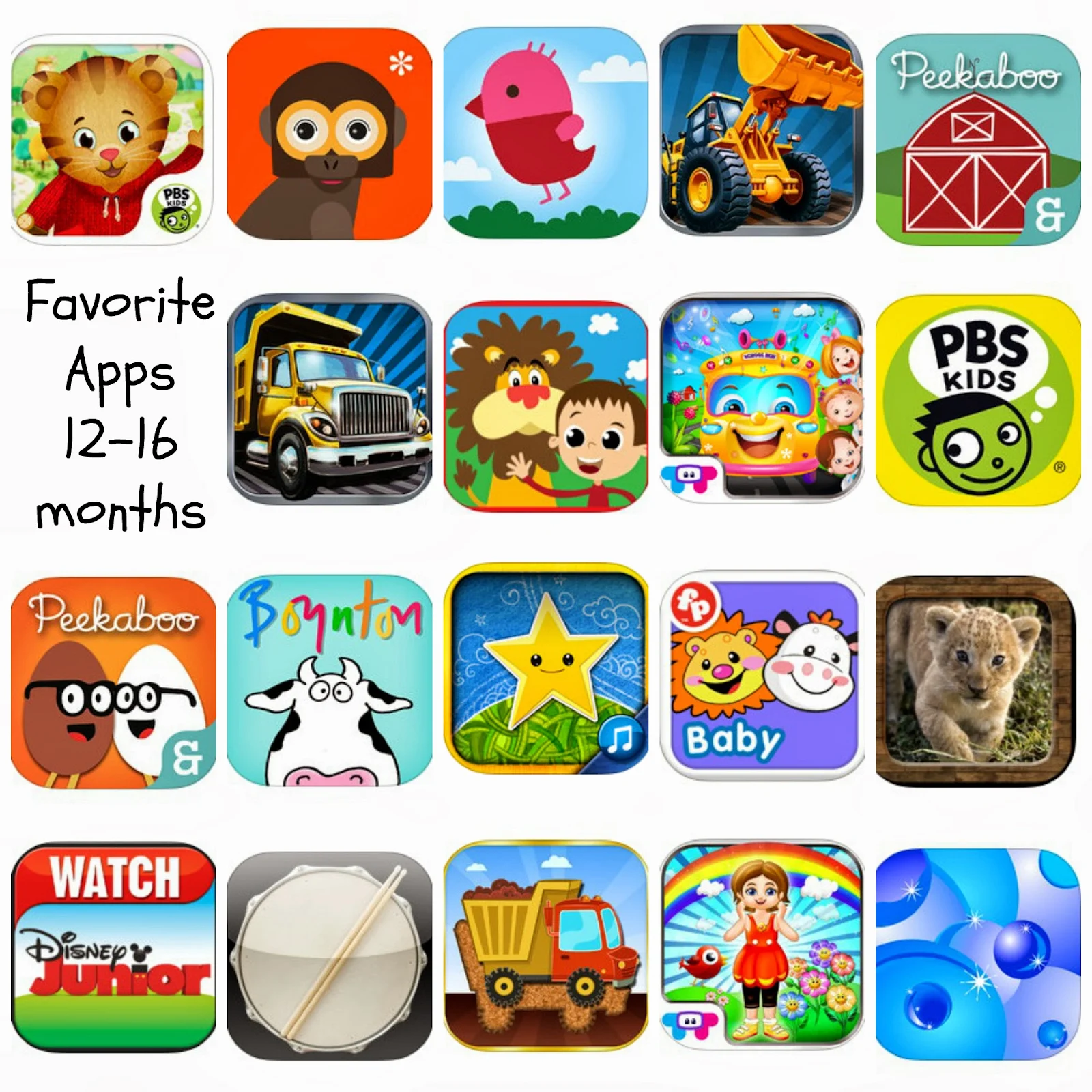 Baby's First Learning Apps: Educational Technology For Development Running from the Law: Favorite Apps for Toddlers - 12-16 Months