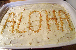 Aloha on Cake written in Crystallized Ginger