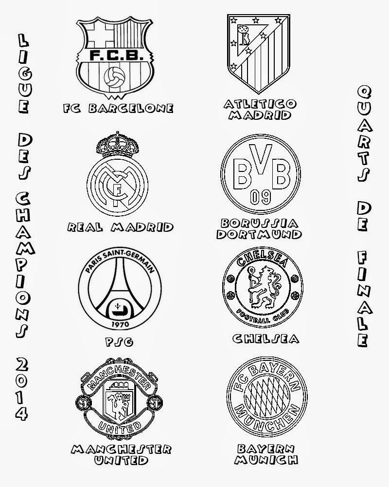 Coloriage Des Equipe De Foot