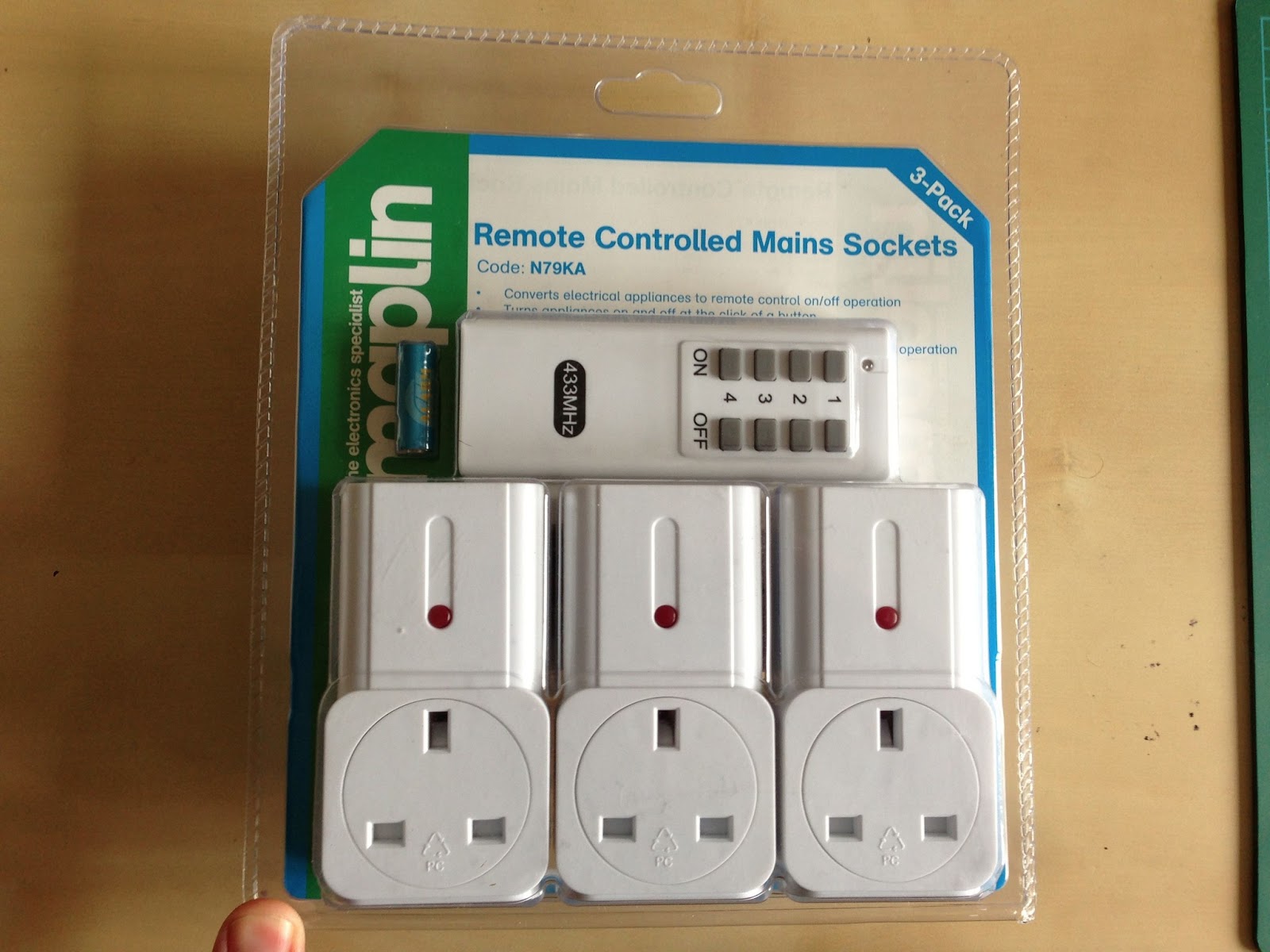 Random Stuff of Chris Tellstick on Raspberry Pi to control Maplin(UK