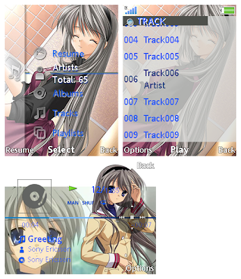 坂上智代@CLANNAD SonyEricsson手機主題for Elm/Hazel/Yari/W20﹝240x320﹞