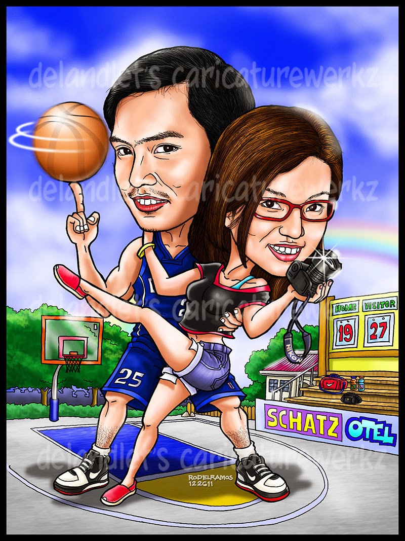 CARICATURES by DelandLet's CaricatureWerkz: COUPLE CARICATURES