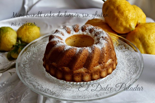 Mini Bundt Cake De Limón Sin Glúten Ni Azúcar