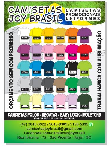 Camisetas Joy Brasil