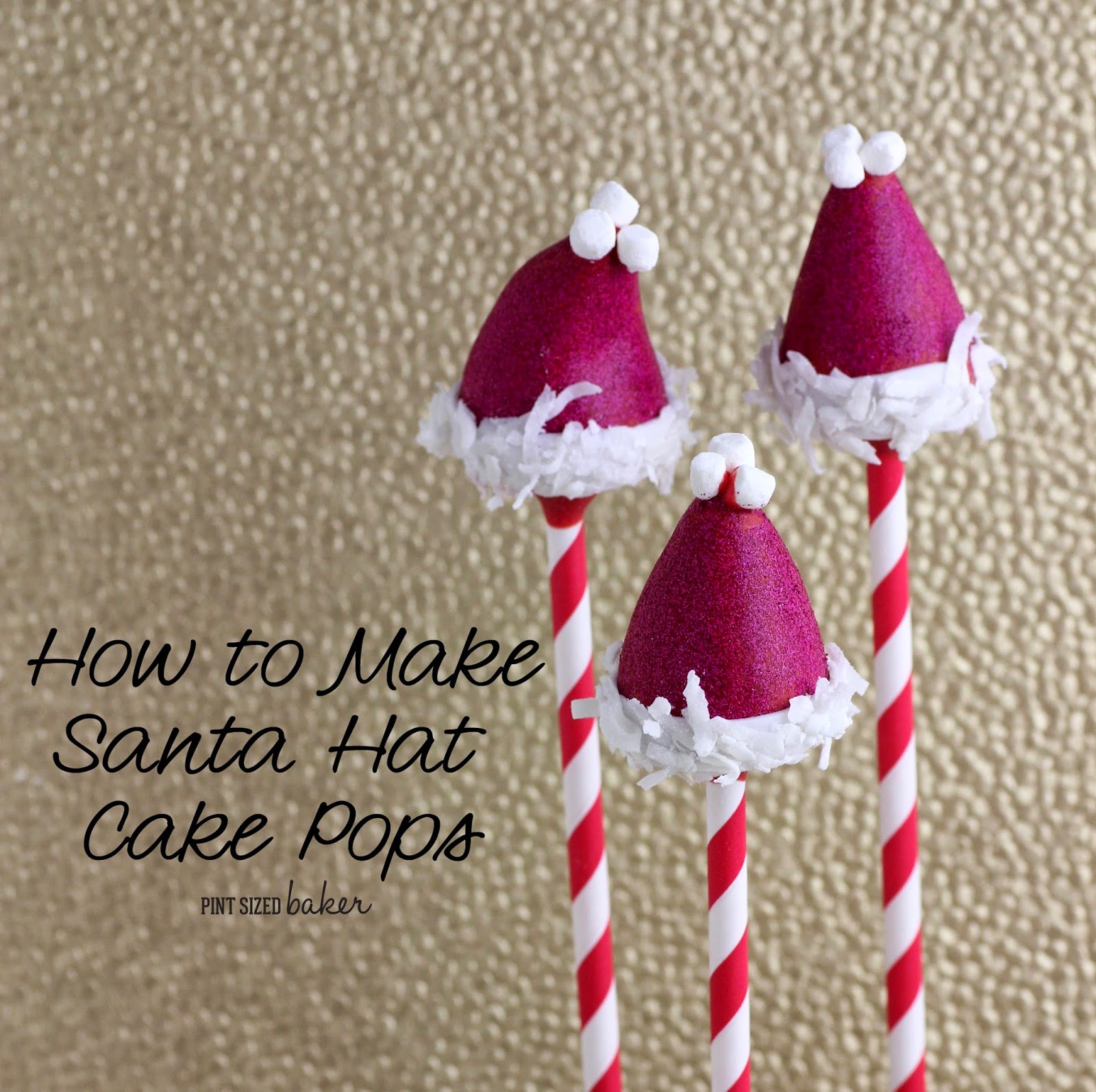 Santa Hat Cake Pop Tutorial 2 These Santa Hat Cake Pops are so cute and perfect for a Christmas treat! They are super easy to make and look so cute! I love these cake pops!