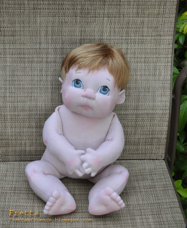 Fretta Life Size 22 Tall Soft Sculpture Baby Boy Strawberry