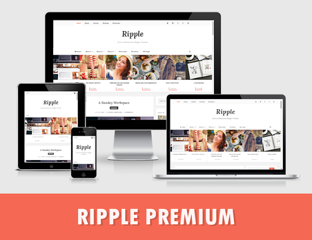 {بلوجر} قالب مدونة Ripple Template Ripple Pro Responsive Blogger Template {بلوجر} قالب مدونة Ripple Template