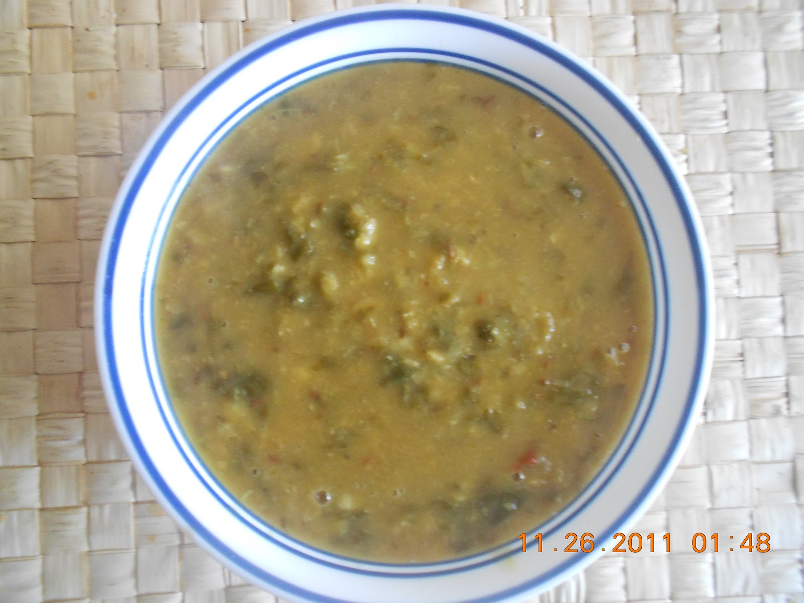 Swetha's Indian Vegetarian Cuisine MUSTARD GREENS DAL