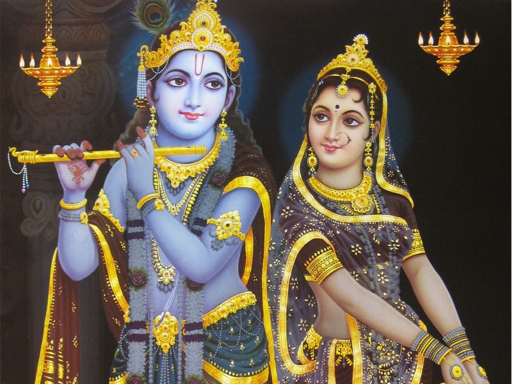 Cute Kanha Ji Happy Diwali 2014 From Radha Krishna