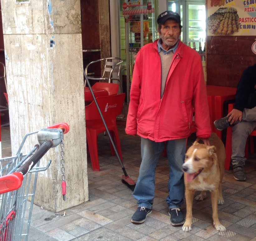 un uomo e un cane