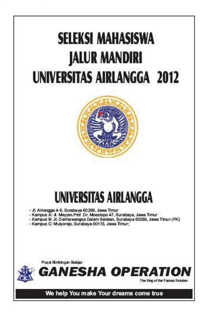 Ganesha Operation Tangerang Um Unair 2012