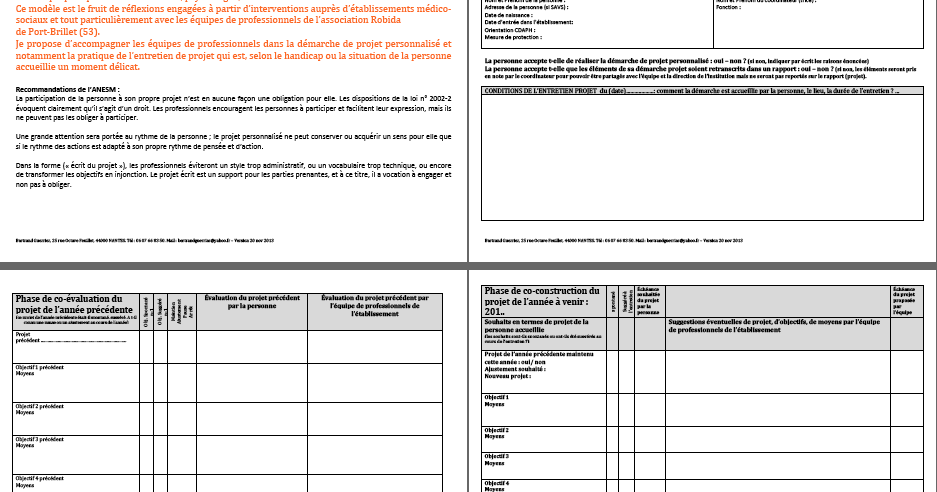PROJET PERSONNALISÉ  ACCESSIBILITÉ À L'INFORMATION modèle de projet